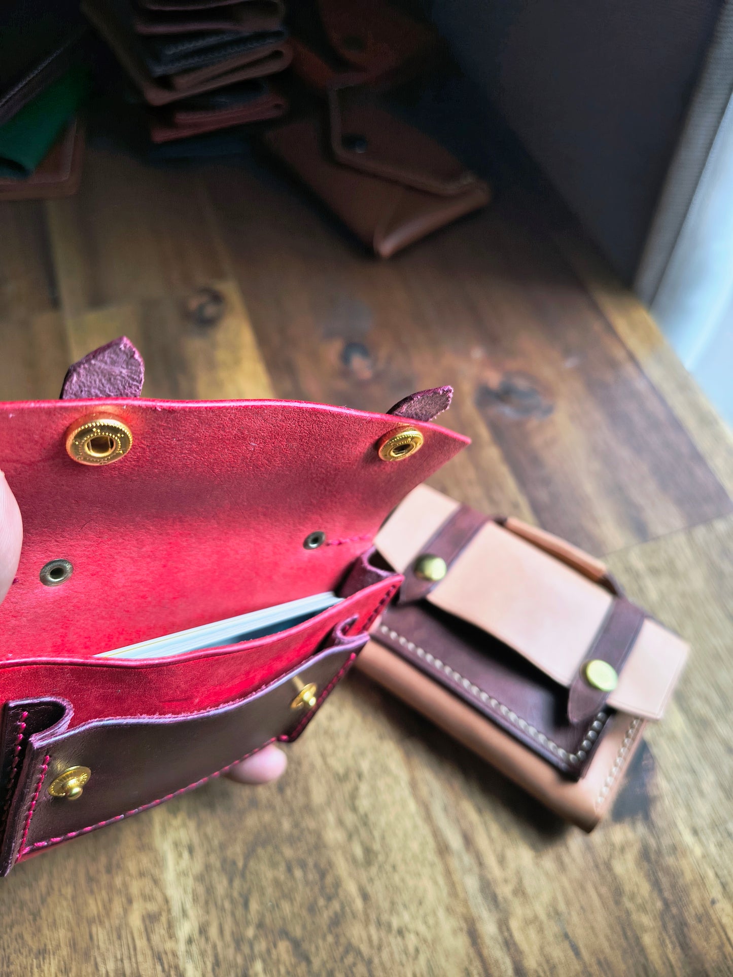 Monedero tarjetero maletín