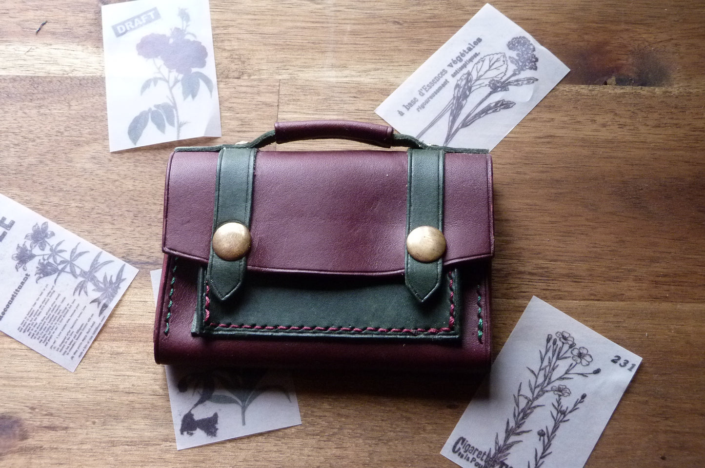 Monedero tarjetero maletín